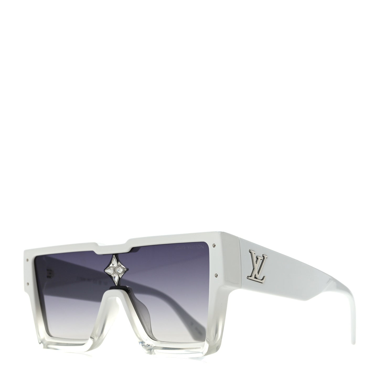 Acetate Swarovski Crystal Cyclone Sunglasses Z1737E White