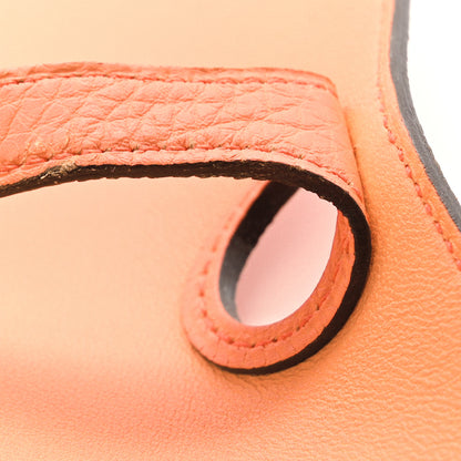 Hermes Togo Dogon Duo Wallet Orange Poppy Rose Candy 6 of 12