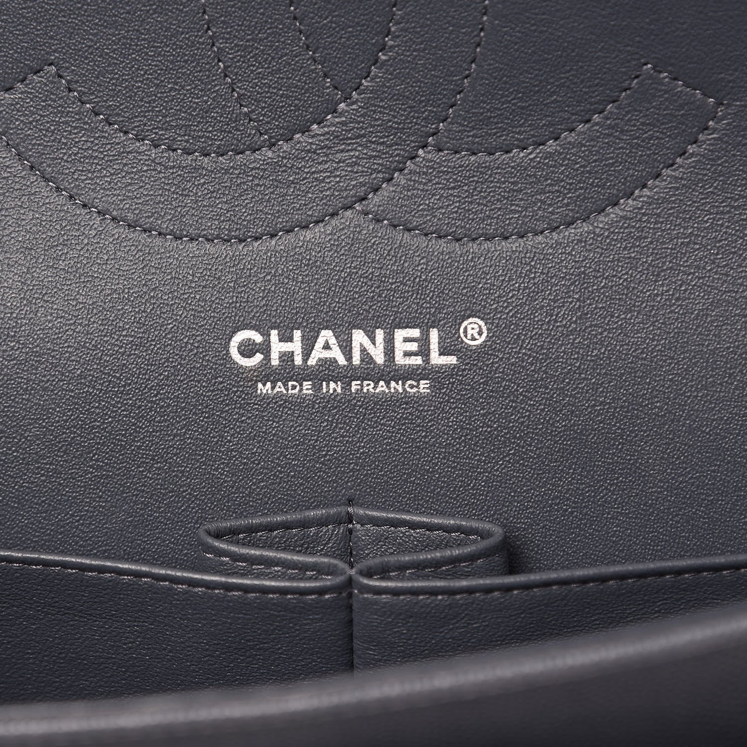 Chanel Caviar Quilted Jumbo Double Flap Dark Grey 6 of 15