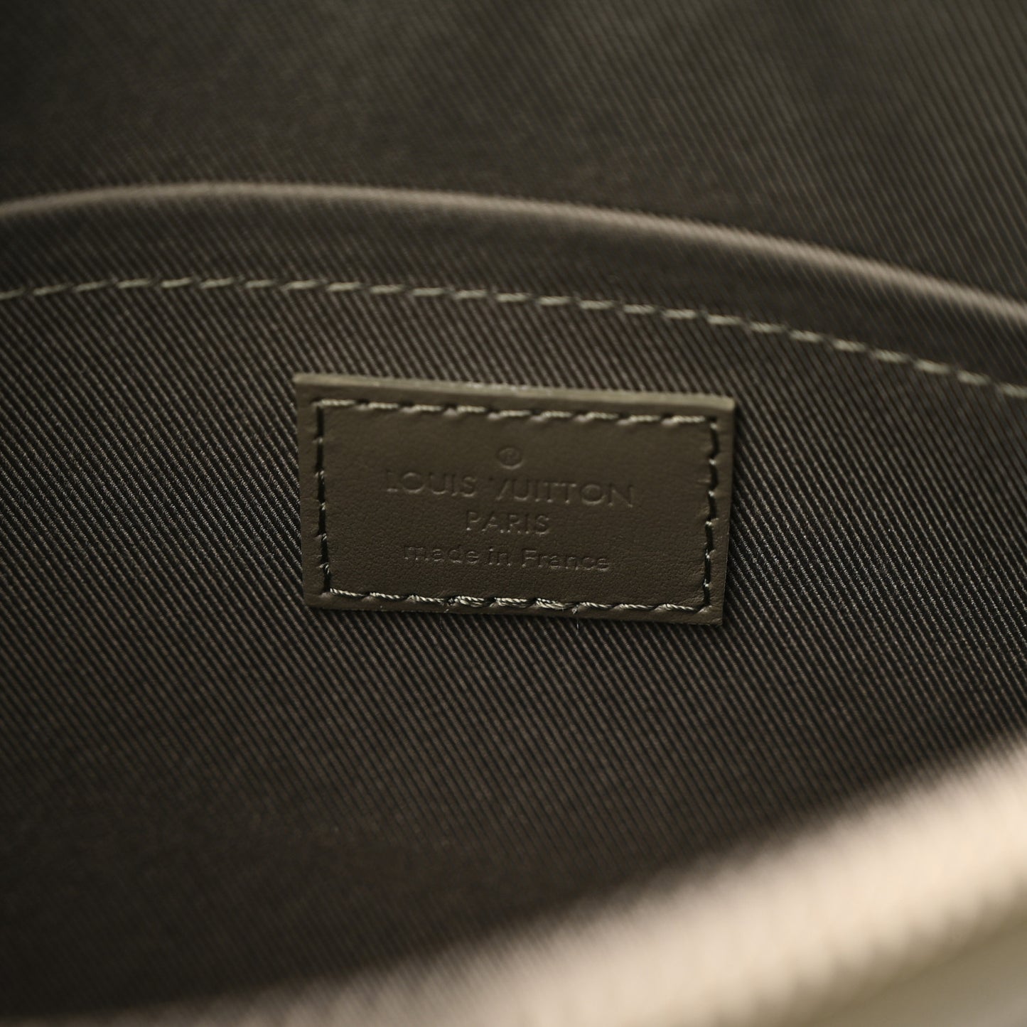 Grained Calfskin Aerogram City Keepall Khaki