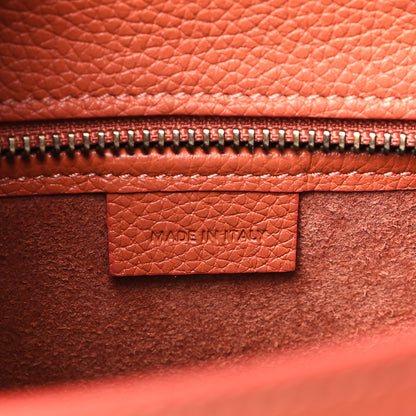 Celine Drummed Calfskin Nano Luggage Lychee 7 of 9