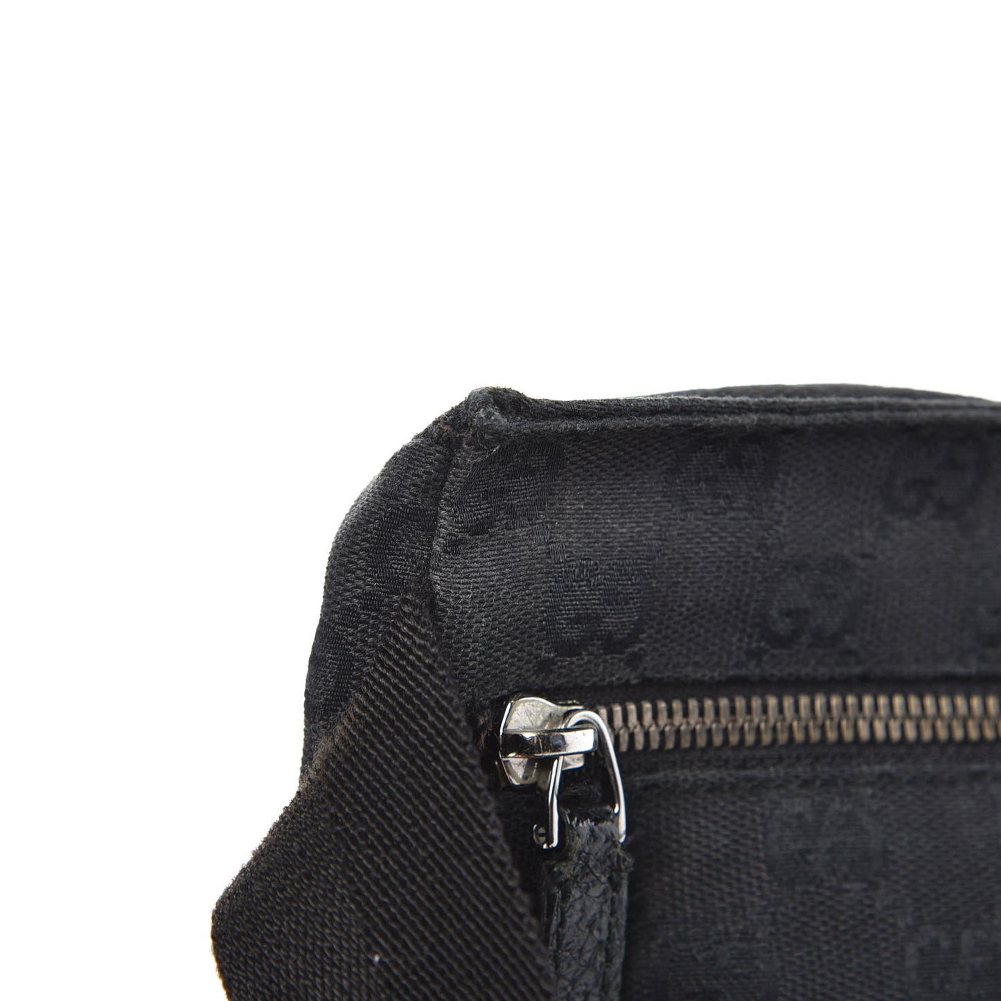 GG Monogram Double Pocket Belt Bag Black