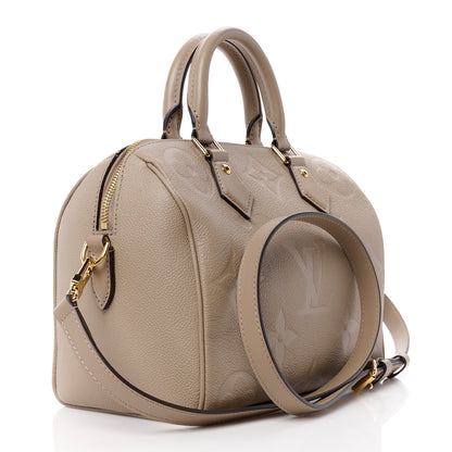 Louis Vuitton Empreinte Monogram Giant Speedy Bandouliere 25 Tourterelle 3 of 14