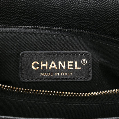 Chanel Caviar Lizard Embossed Quilted Small Coco Handle Flap Black 5 of 11