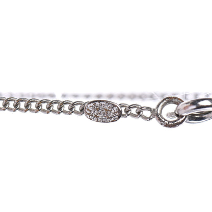 Chanel Crystal Timeless CC Necklace Silver 6 of 6