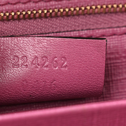 Gucci GG Supreme Monogram GG Pierce Chain Clutch Wallet Pink 9 of 12