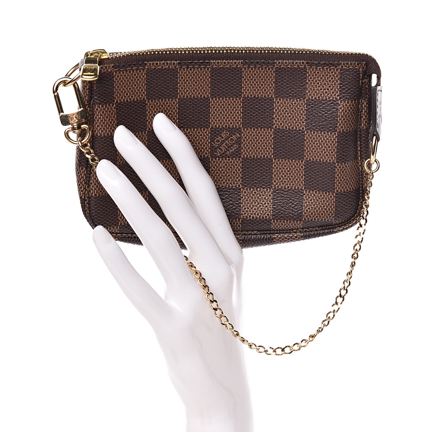 Louis Vuitton Damier Ebene Mini Pochette Accessories 2 of 10