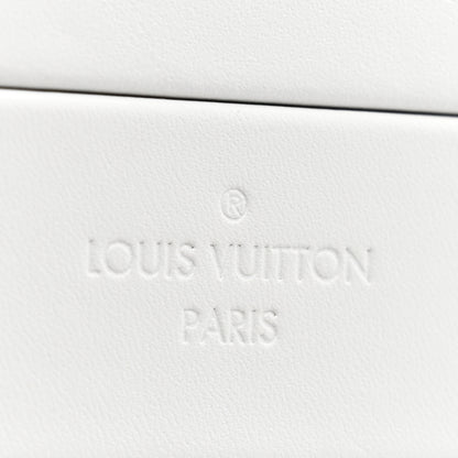 Louis Vuitton Calfskin Mirror Monogram Etched Jewelry Box Trunksu White 9 of 10