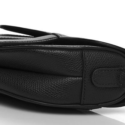 Christian Dior Grained Calfskin Mini Saddle Bag Black 10 of 11