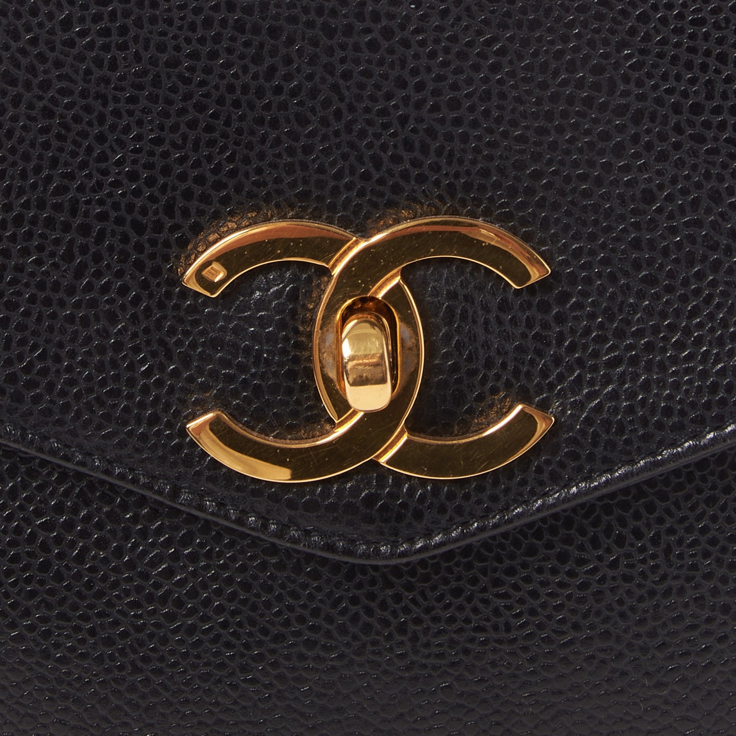 Caviar CC Shoulder Bag Black