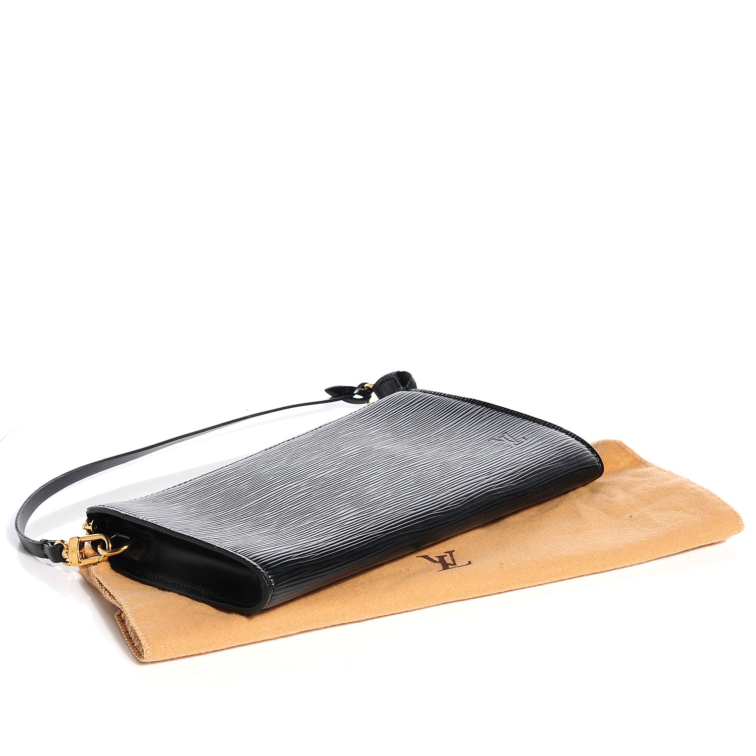 Louis Vuitton Epi Pochette Accessories 24 Black 4 of 7