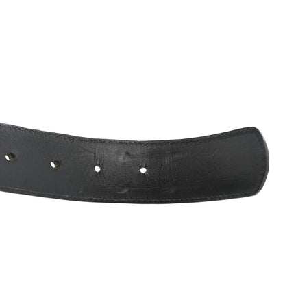 Chrome Hearts Calfskin Sterling Silver Cross Oval Belt 85 34 Black 7 of 7