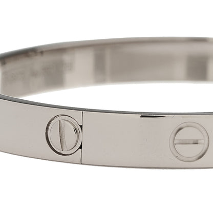 Cartier 18K White Gold LOVE Bracelet 16 5 of 8