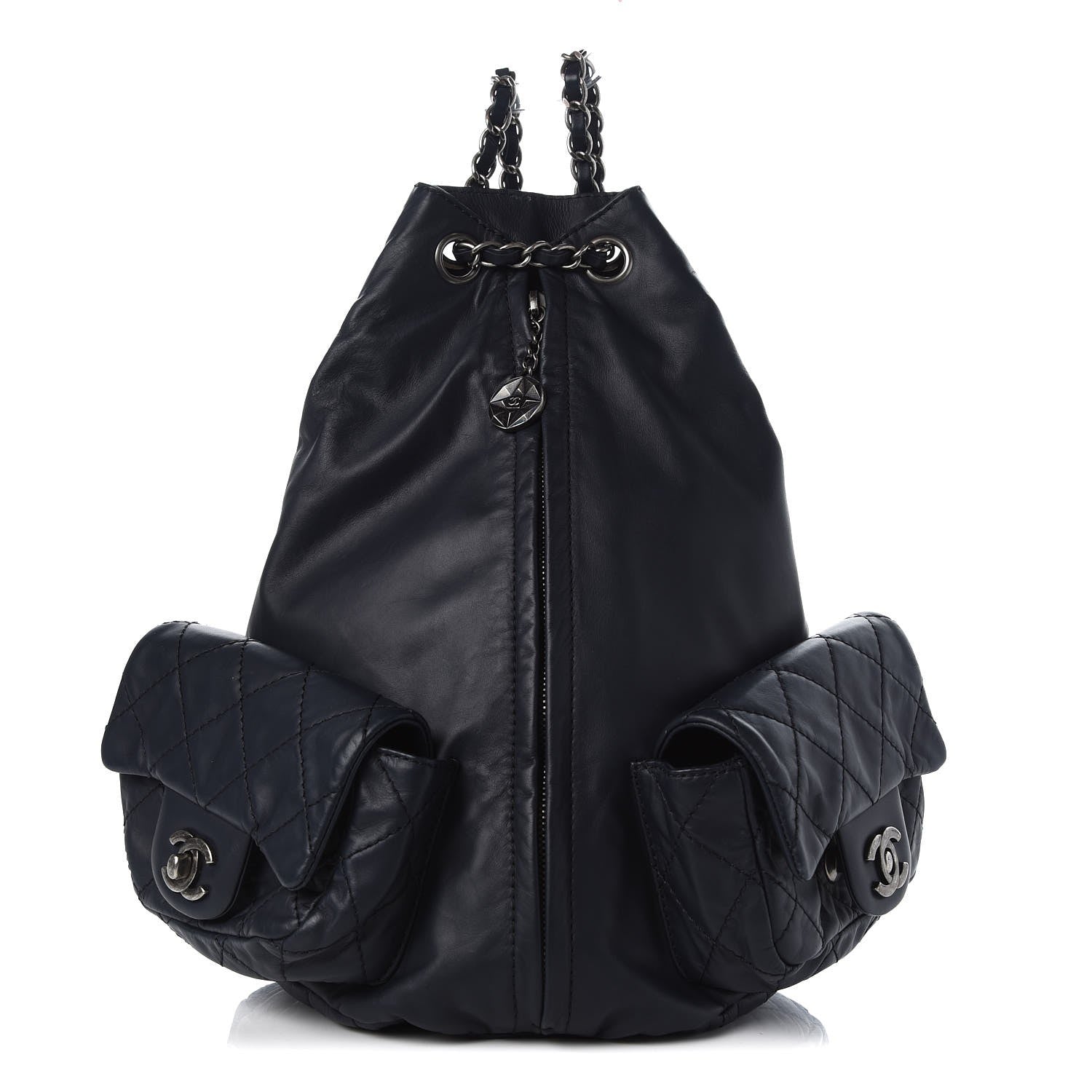 Chanel Calfskin Large Backpack Is Back Navy 1 of 7