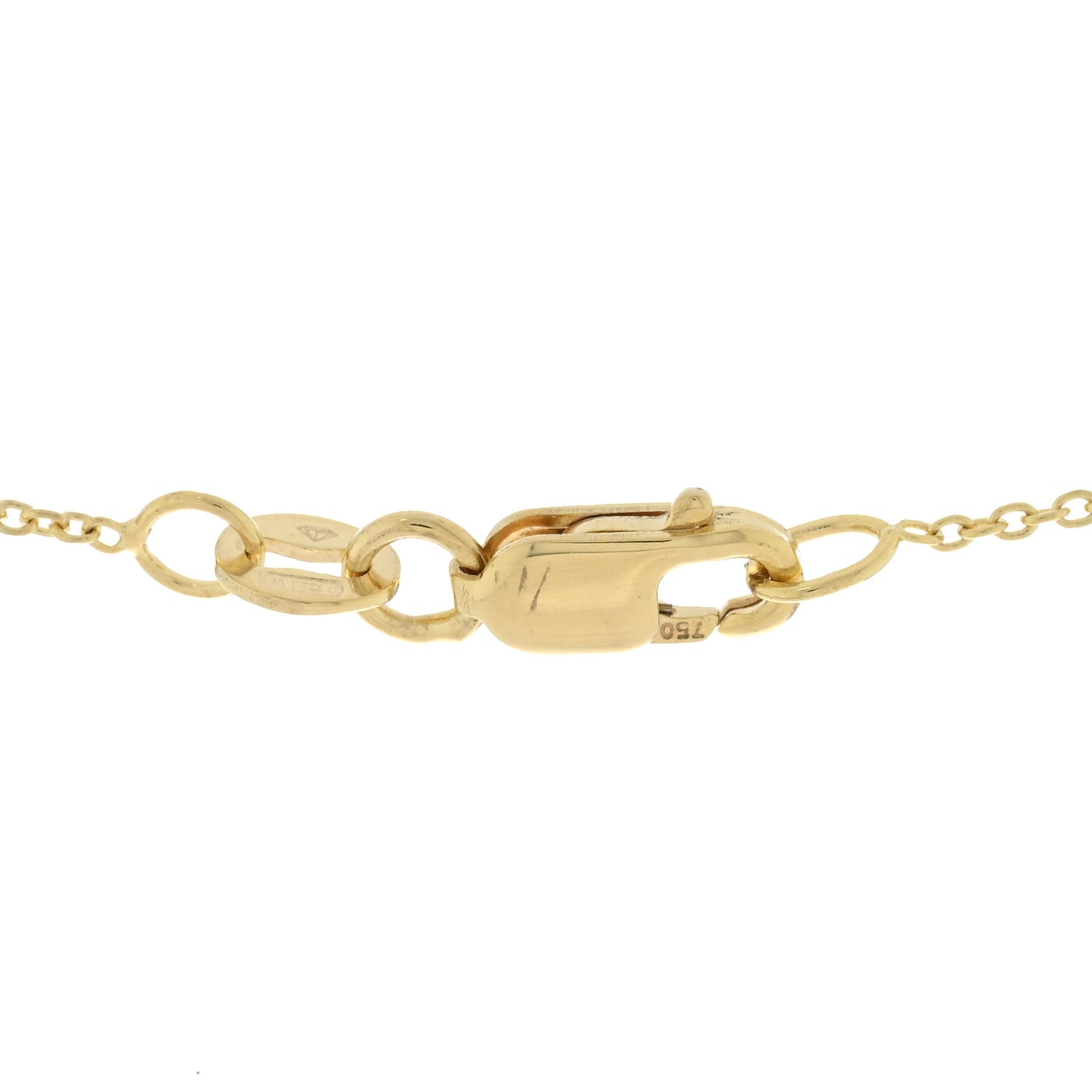 18K Yellow Gold Diamond Tiny Treasures Cat Pendant Necklace