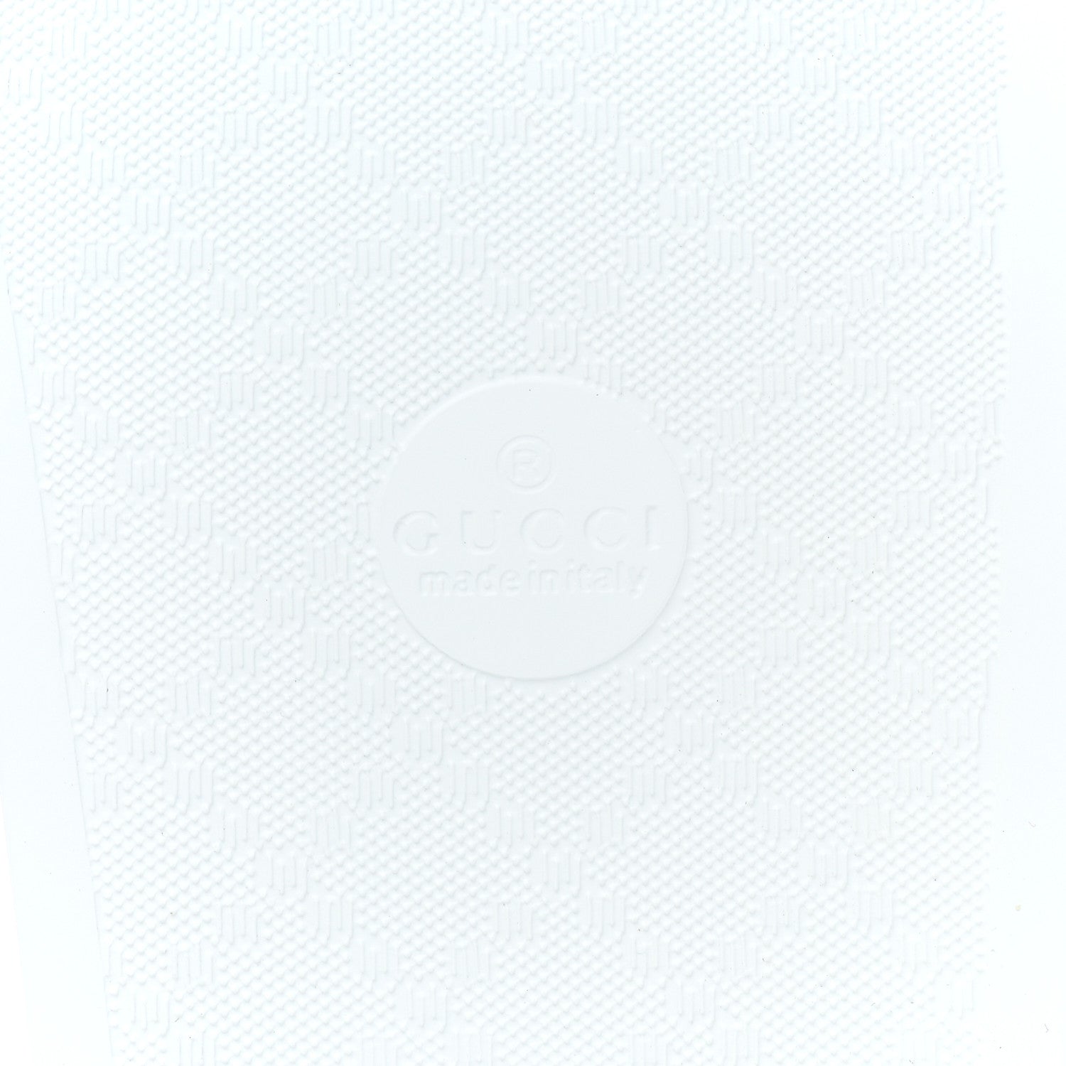 Gucci Rubber GG Monogram Mens Slide Sandals 10 White 6 of 8