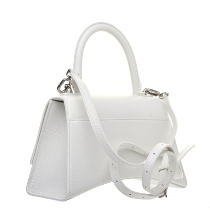 Balenciaga Grained Calfskin Small Hourglass Top Handle Bag White 3 of 13