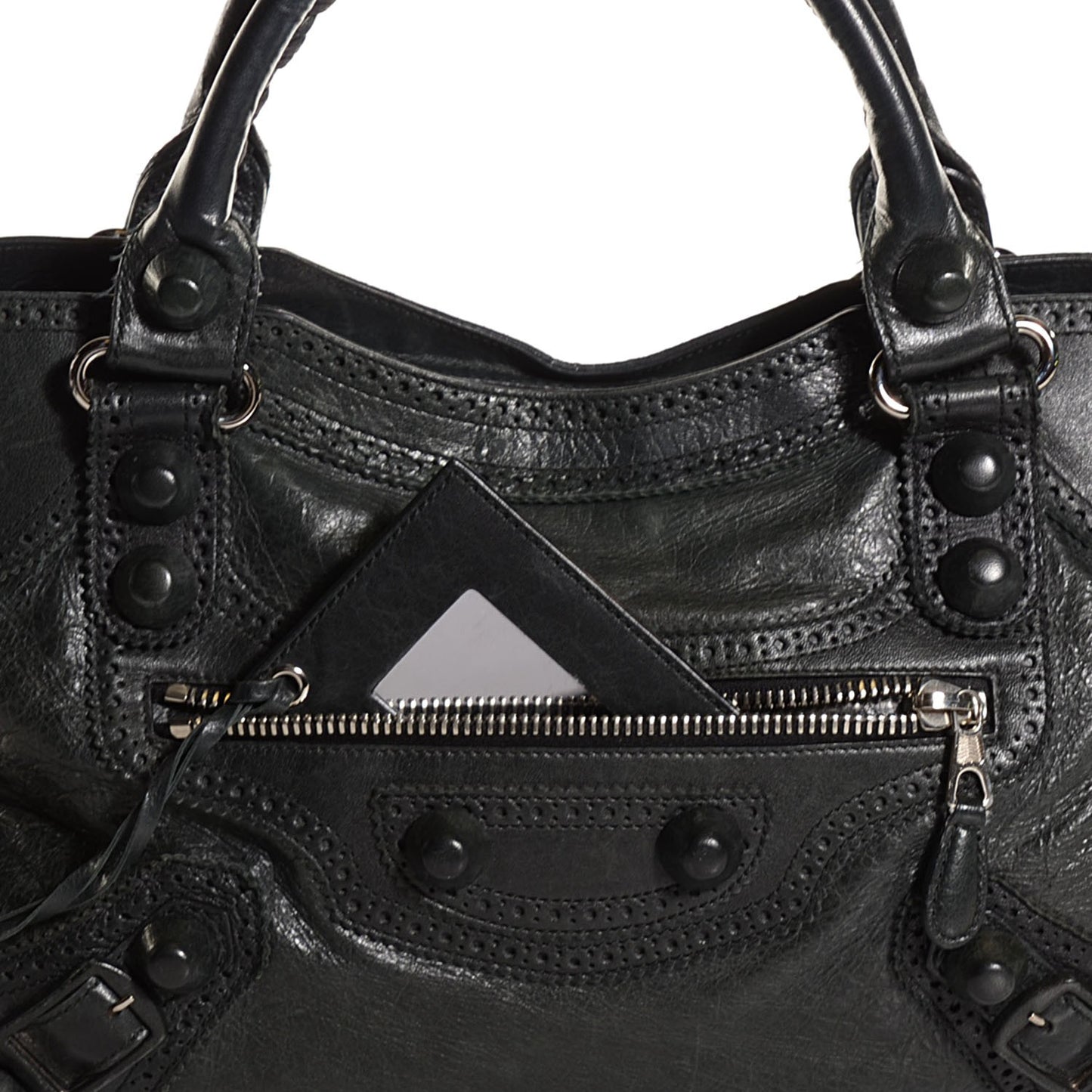 Agneau Giant Brogues Hardware City Black