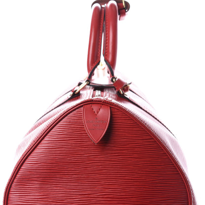 Louis Vuitton Epi Keepall 45 Castillan Red 5 of 10