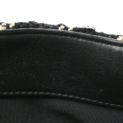 Chanel Tweed Quilted Medium Chanel 19 Flap Black Beige 11 of 13