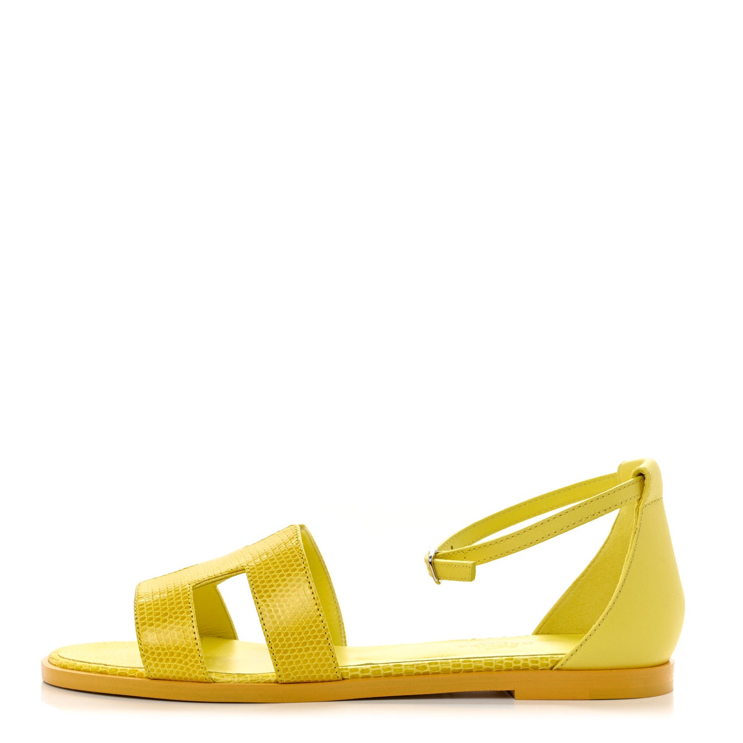 Lizard Santorini Sandals 37 Jaune Curcuma