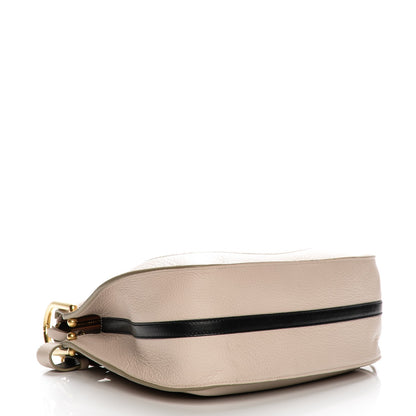 Chloe Grained Calfskin Small Hayley Hobo Abstract White 4 of 9