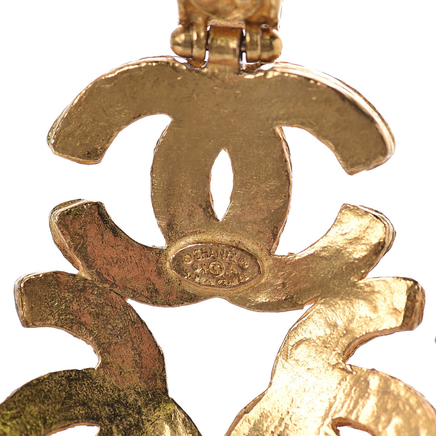 Triple CC Chain Necklace Gold