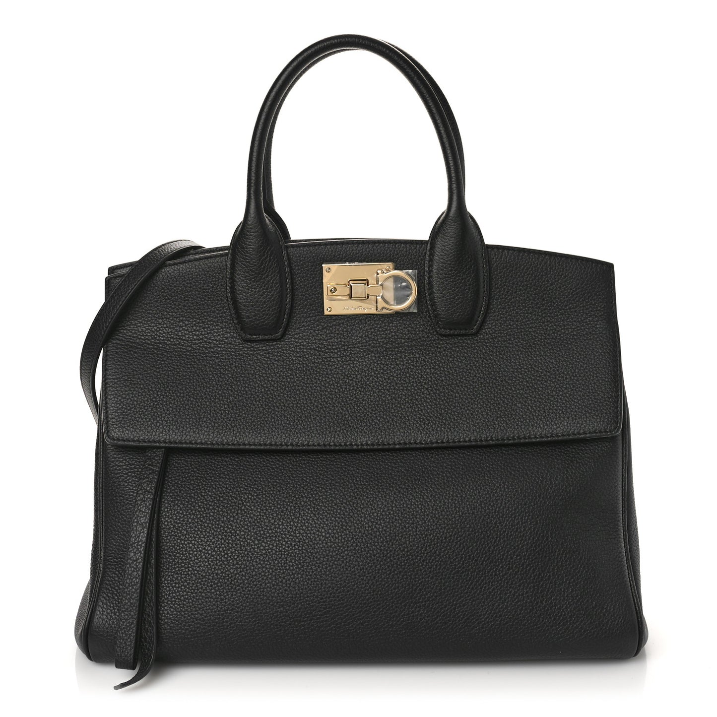 Calfskin Large Studio Bag Black