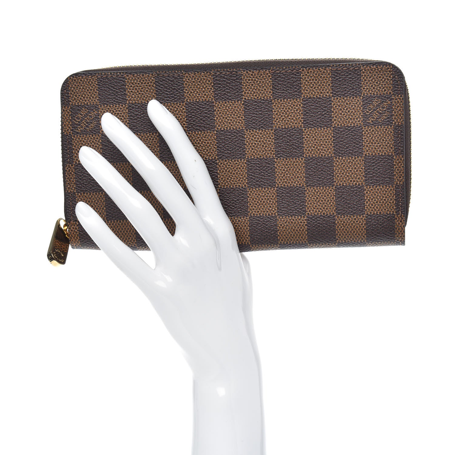 Louis Vuitton Damier Ebene Zippy Wallet 2 of 7