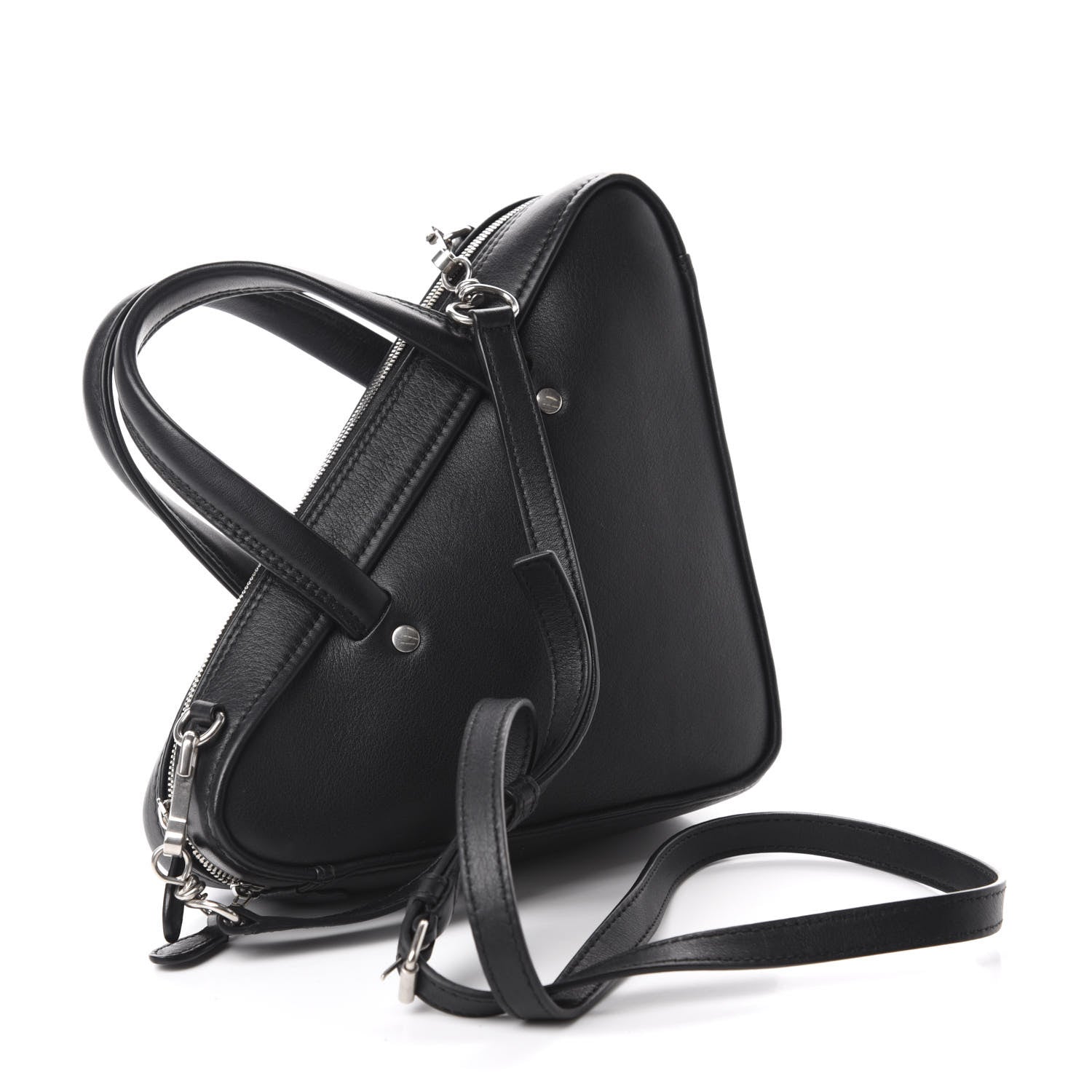 Balenciaga Calfskin XS Triangle Duffle Black 3 of 9