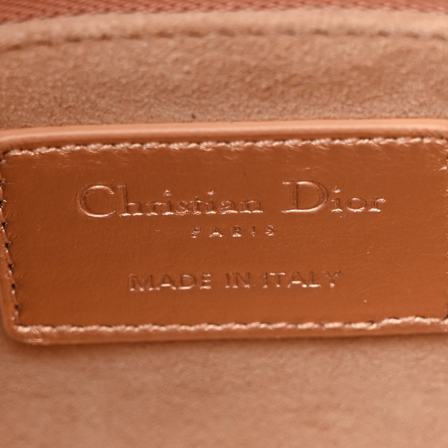 Christian Dior Metallic Lambskin Cannage Mini Lady Dior Gold Rose 6 of 10