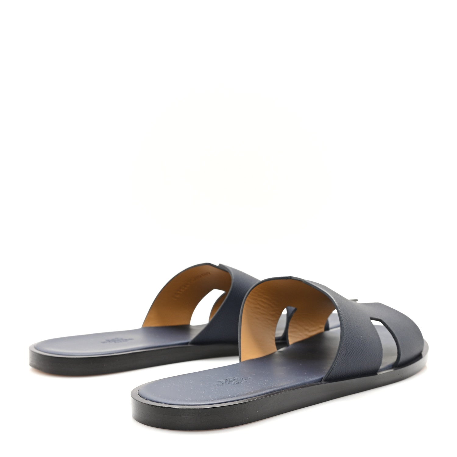 Hermes Epsom Mens Izmir Sandals 45.5 Marine 5 of 10