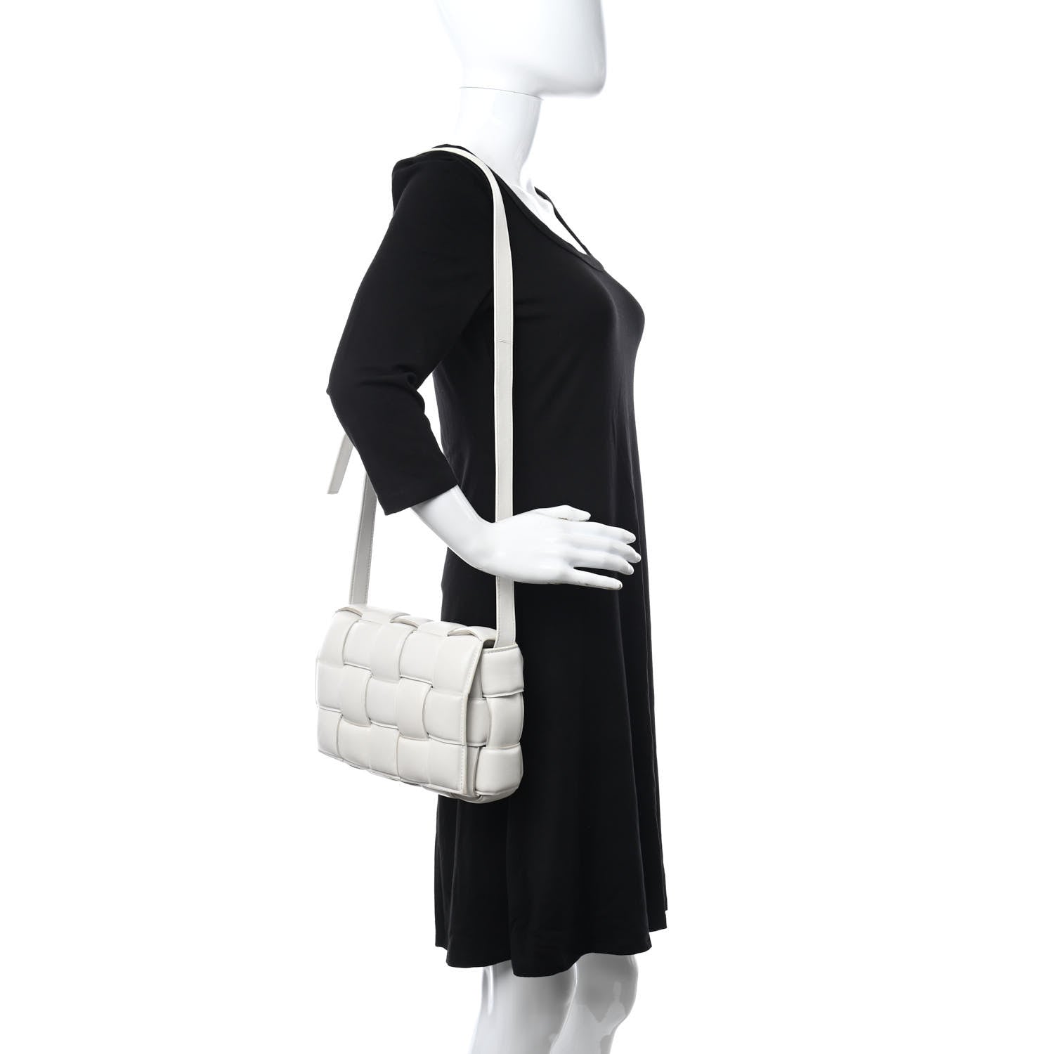 Bottega Veneta Nappa Maxi Intreccio Padded Cassette Crossbody Bag Chalk 2 of 12