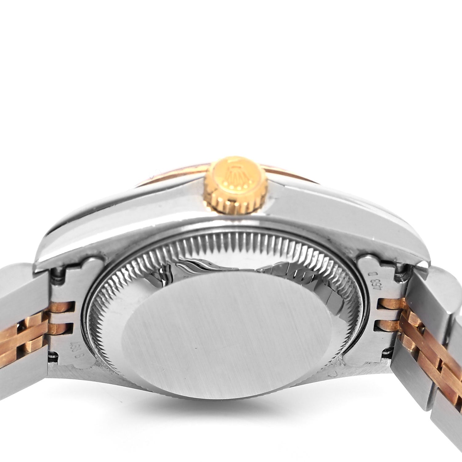 Rolex Stainless Steel 18K Yellow Gold Diamond Mother of Pearl 26mm Oyster Perpetual Datejust Watch 79173 4 of 4