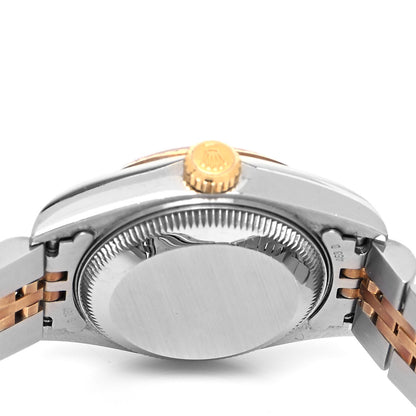 Rolex Stainless Steel 18K Yellow Gold Diamond Mother of Pearl 26mm Oyster Perpetual Datejust Watch 79173 4 of 4