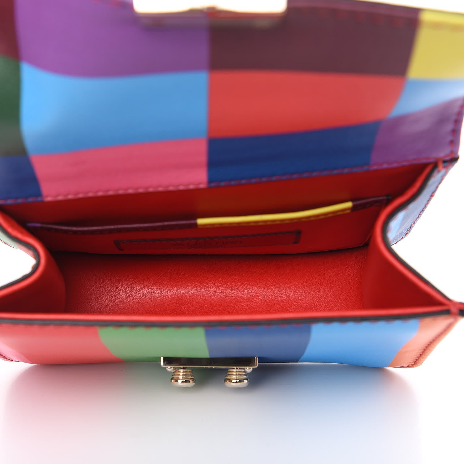 Valentino Garavani Vitello 1973 Mini Glam Lock Rockstud Flap Multicolor 6 of 12