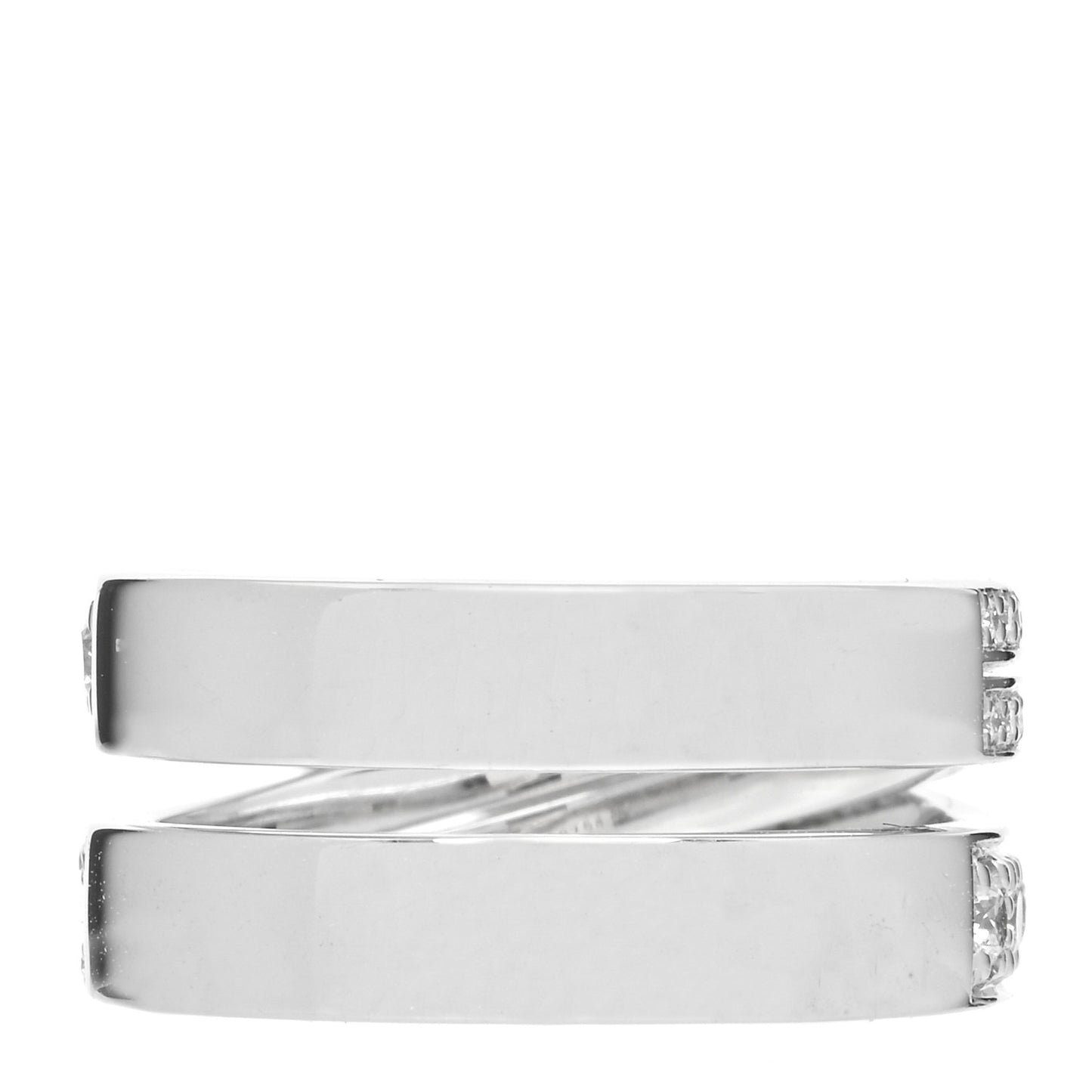 18K White Gold Diamond Etincelle de Cartier Ring 49 4.75