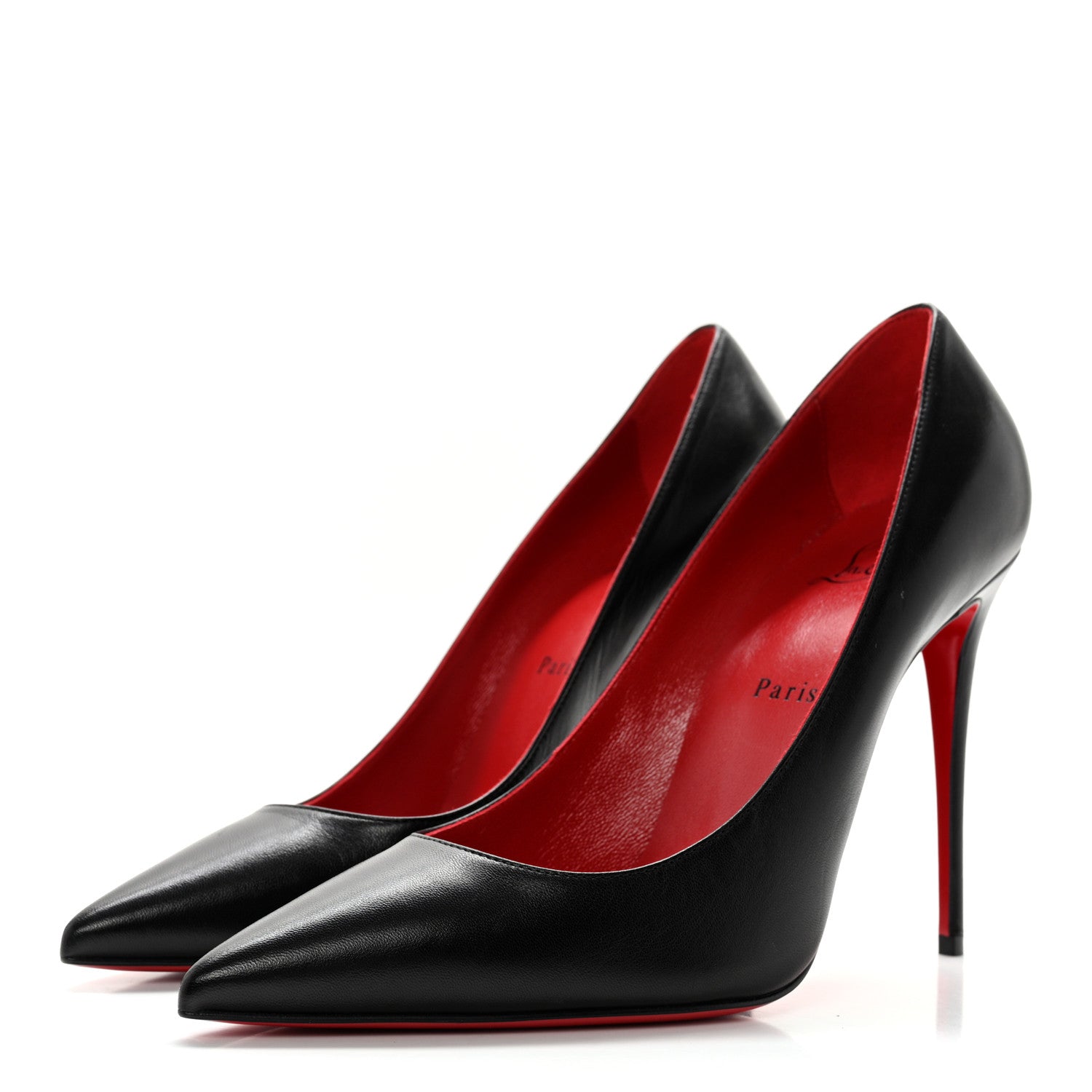 Christian Louboutin Shiny Nappa Decoltish 100 Pumps 40 Black 3 of 12