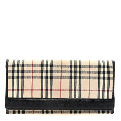 Burberry House Check Continental Wallet Black 1 of 8