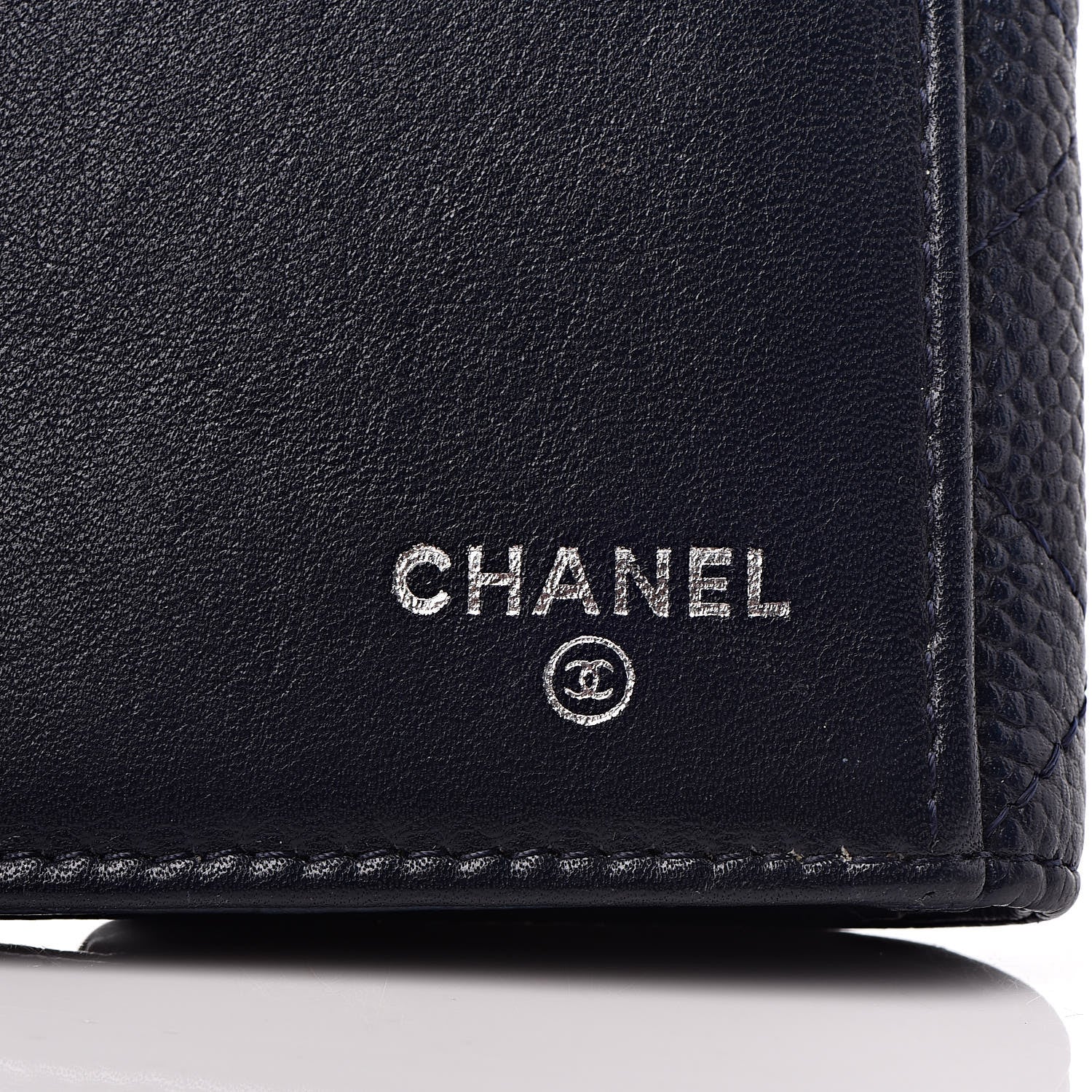 Chanel Caviar Quilted CC Long Double Wallet Navy 6 of 14