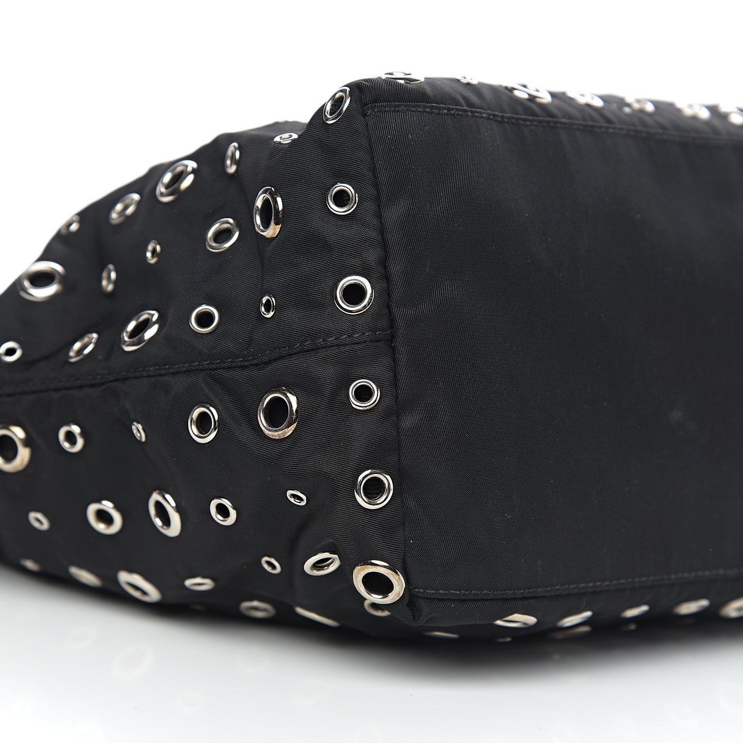 Nylon Metal Grommet Bag Black