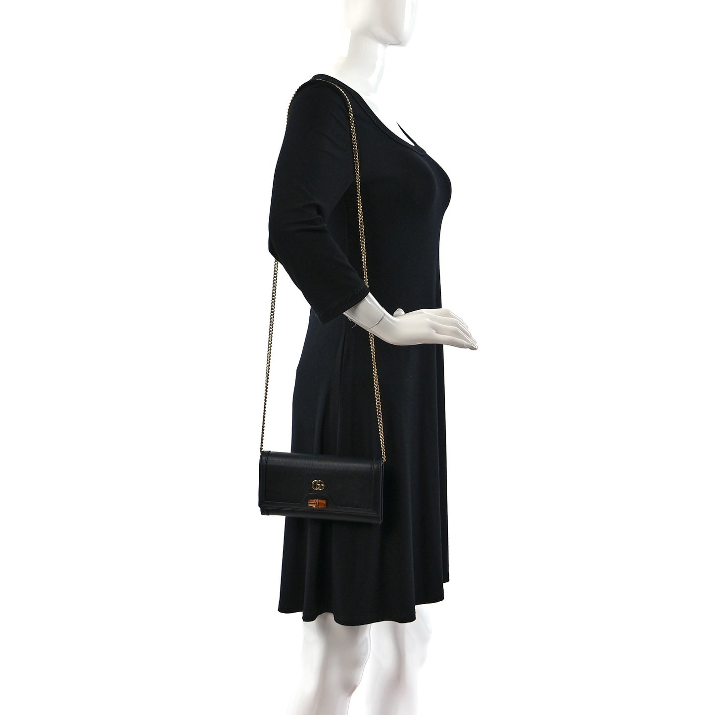 Grainy Calfskin Rockstud Allover Alcove Box Shoulder Bag Black