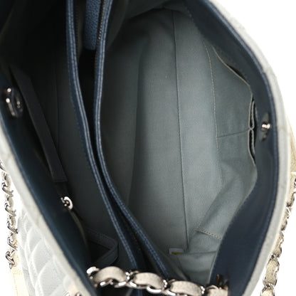 Chanel Caviar Quilted Large Just Mademoiselle Bowling Bag Light Blue 5 of 10