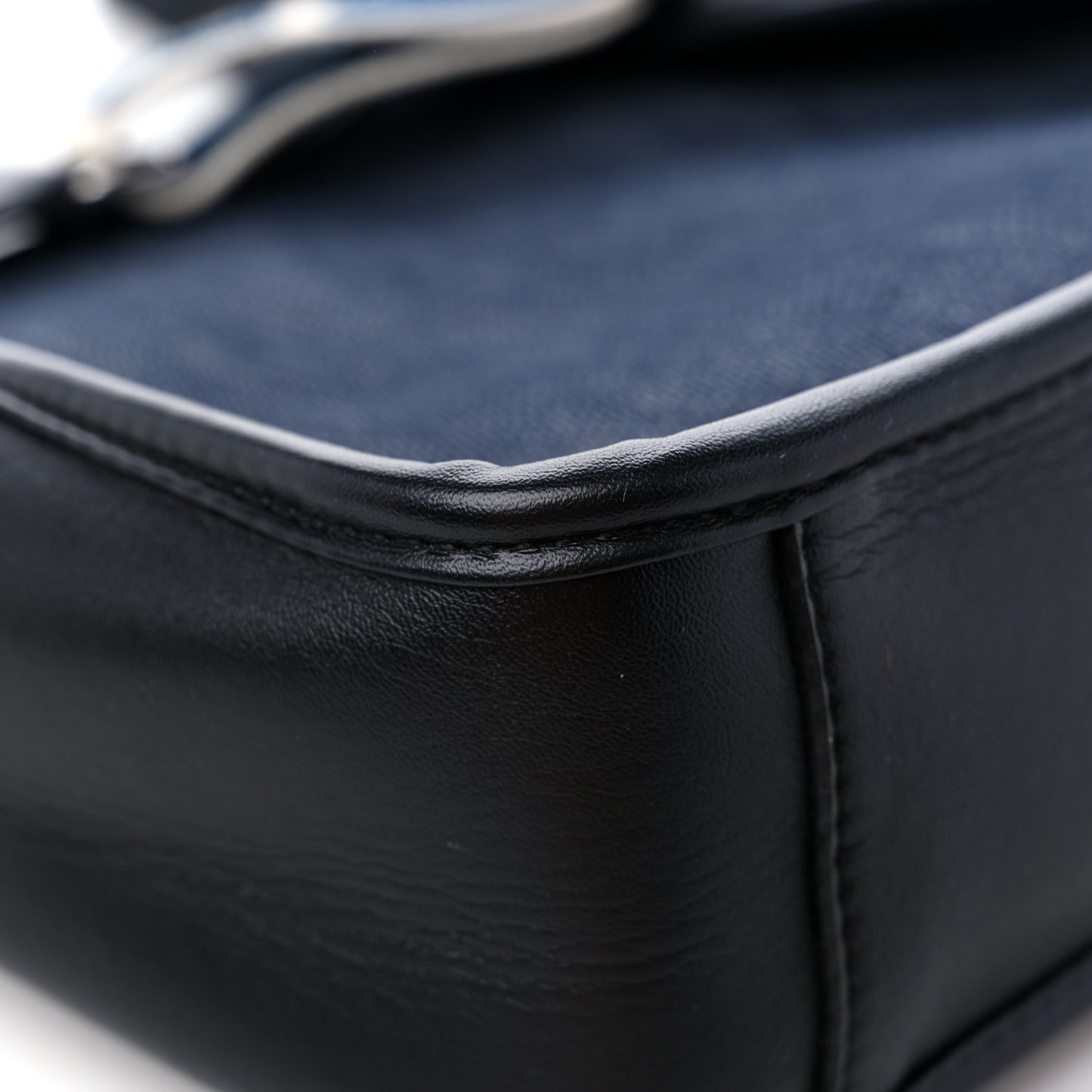 Eco Alter Denim Perforated Logo Mini Crossbody