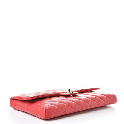 Chanel Caviar Quilted Flap Clutch Red 4 of 7