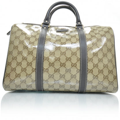 Gucci Crystal Monogram Dollar Calfskin Medium Joy Boston Beige Ebony Testa di Moro 1 of 12