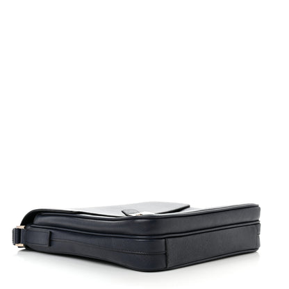 Prada Saffiano Messenger Satchel Bluette 4 of 12