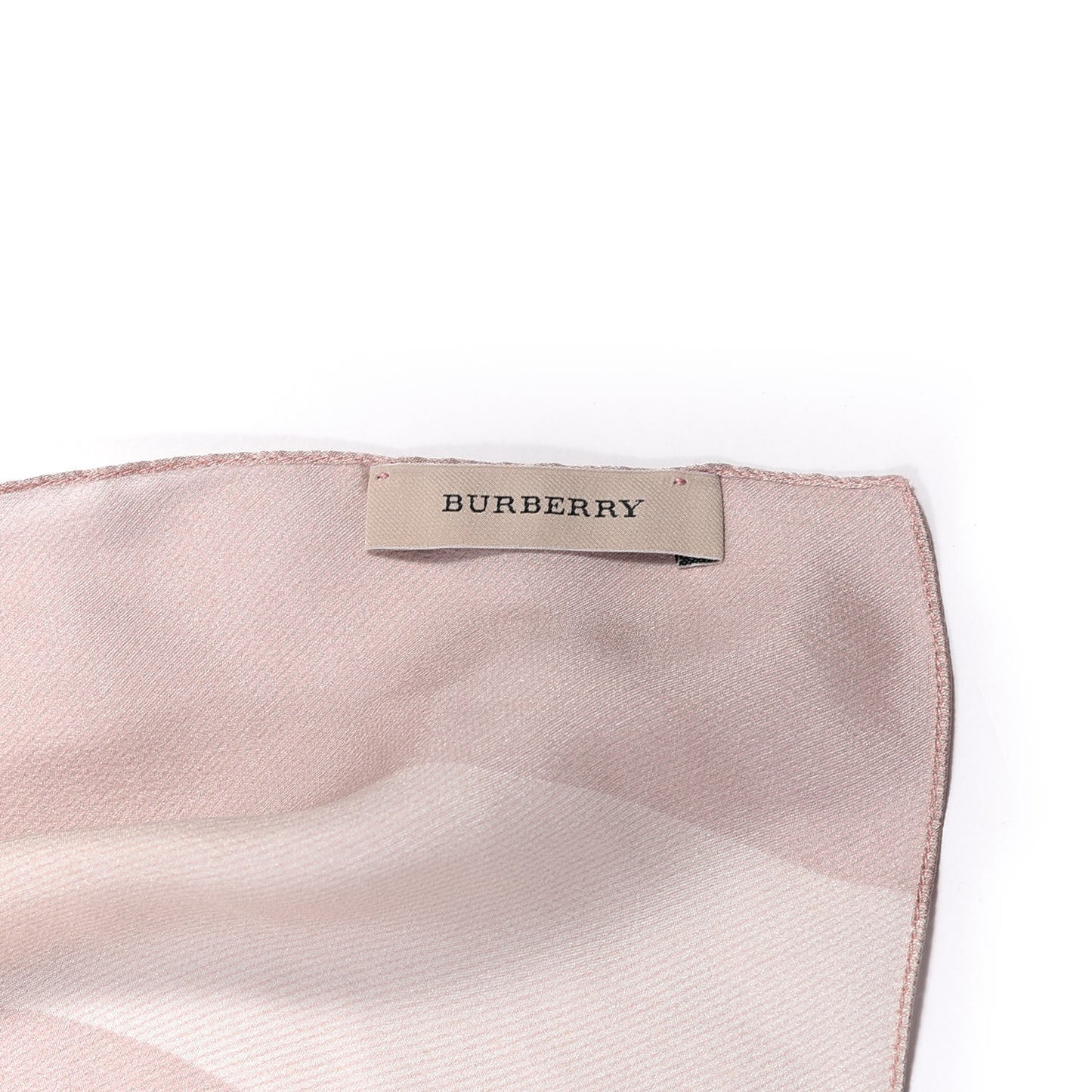 Satin Silk Mega Check Scarf Pale Rhubarb