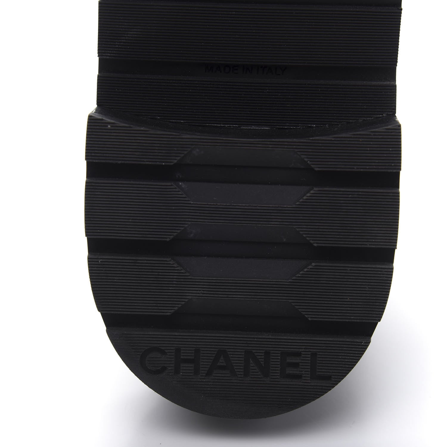 Chanel Shiny Goatskin Calfskin Quilted Lace Up Combat Boots 41 Black White 7 of 9