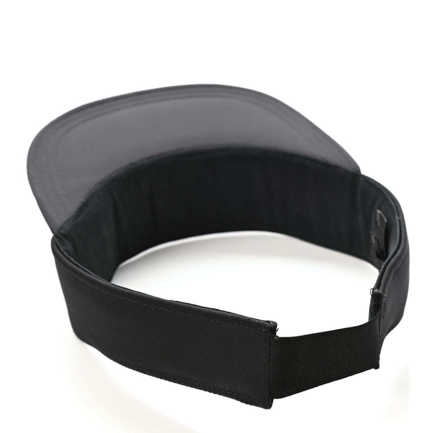 Prada Nylon Metal Triangle Logo Visor M Black 7 of 8